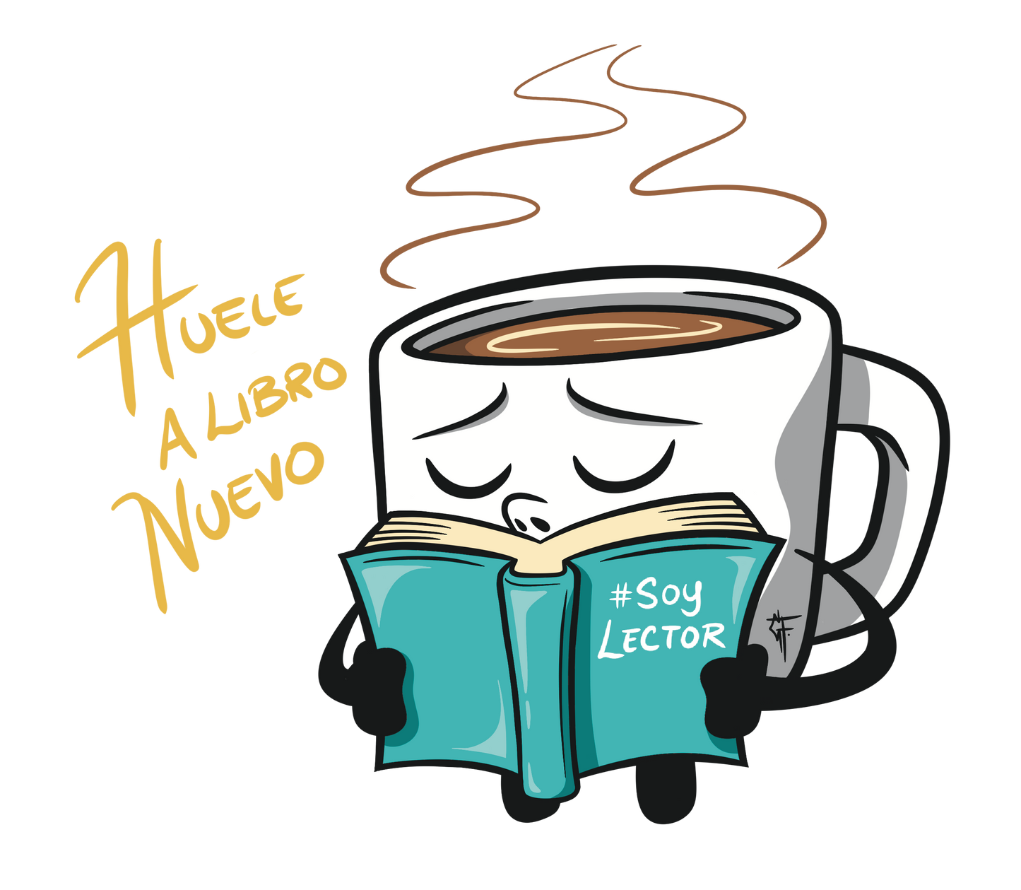 Sticker "Huele a Libro Nuevo"