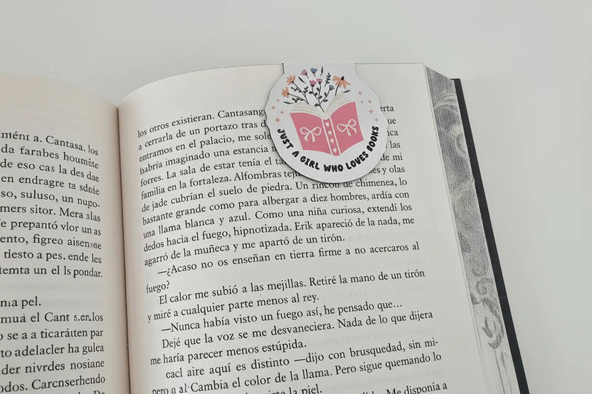 Just a Girl Who Loves Books Magnetic Bookmark