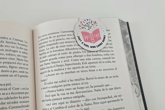 Just a Girl Who Loves Books Magnetic Bookmark